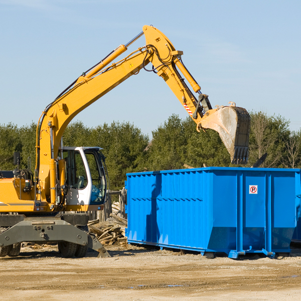 are there any restrictions on where a residential dumpster can be placed in Hadley PA